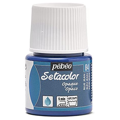 Farba do tkanin Pebeo Setacolor 45ml, Niebieska/84 Blue Jean